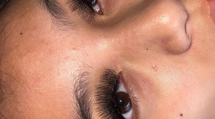 Close-up of beautifully styled lashes at SarciasLashStudio in Holmview, Queensland, AU.