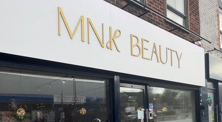 Exterior view of MNK BEAUTY's modern facade in Nottingham, England, GB.
