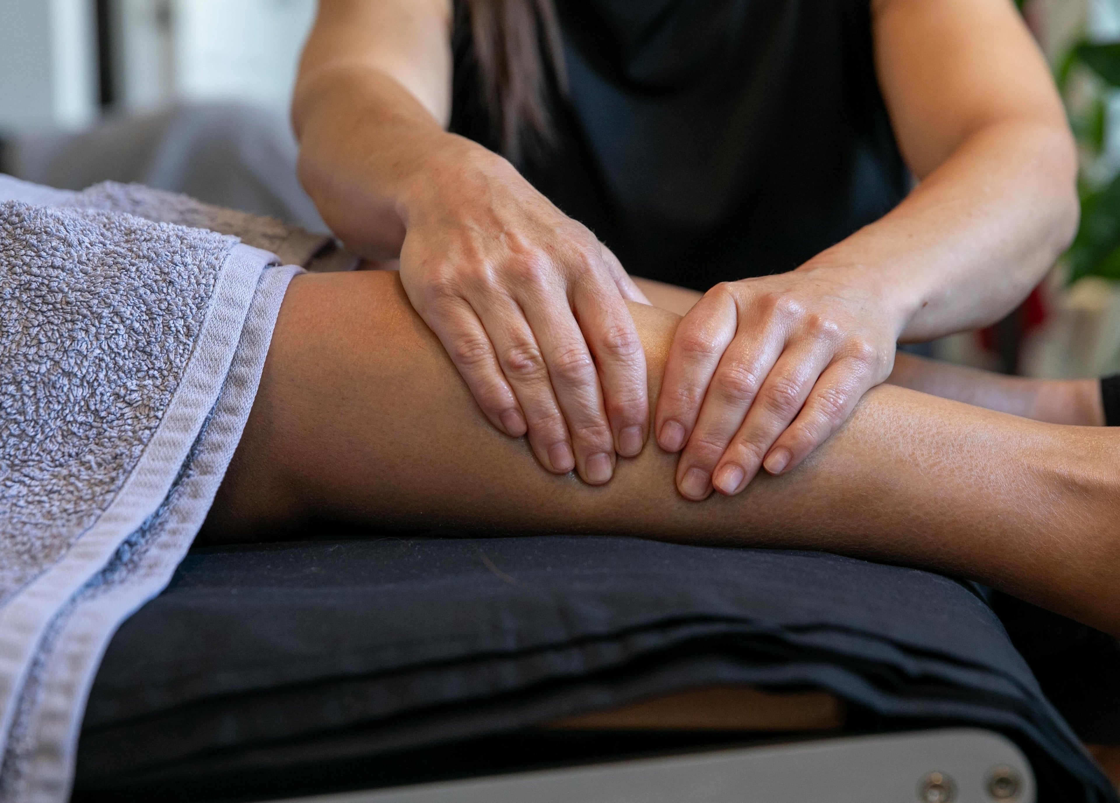 Massage therapy at Firefly Pilates in Potters Bar, England, GB, promoting relaxation and wellness.