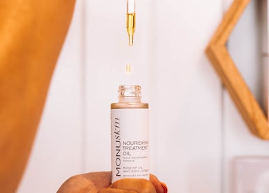 Nourishing treatment oil used at Sacred Roots Limited, Guernsey, Vale, GG for luxurious skincare.