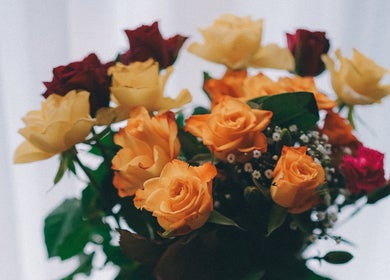 Elegant bouquet at Glam and Glow Beauty Lab, Hockley Heath, England, GB adds a touch of nature.