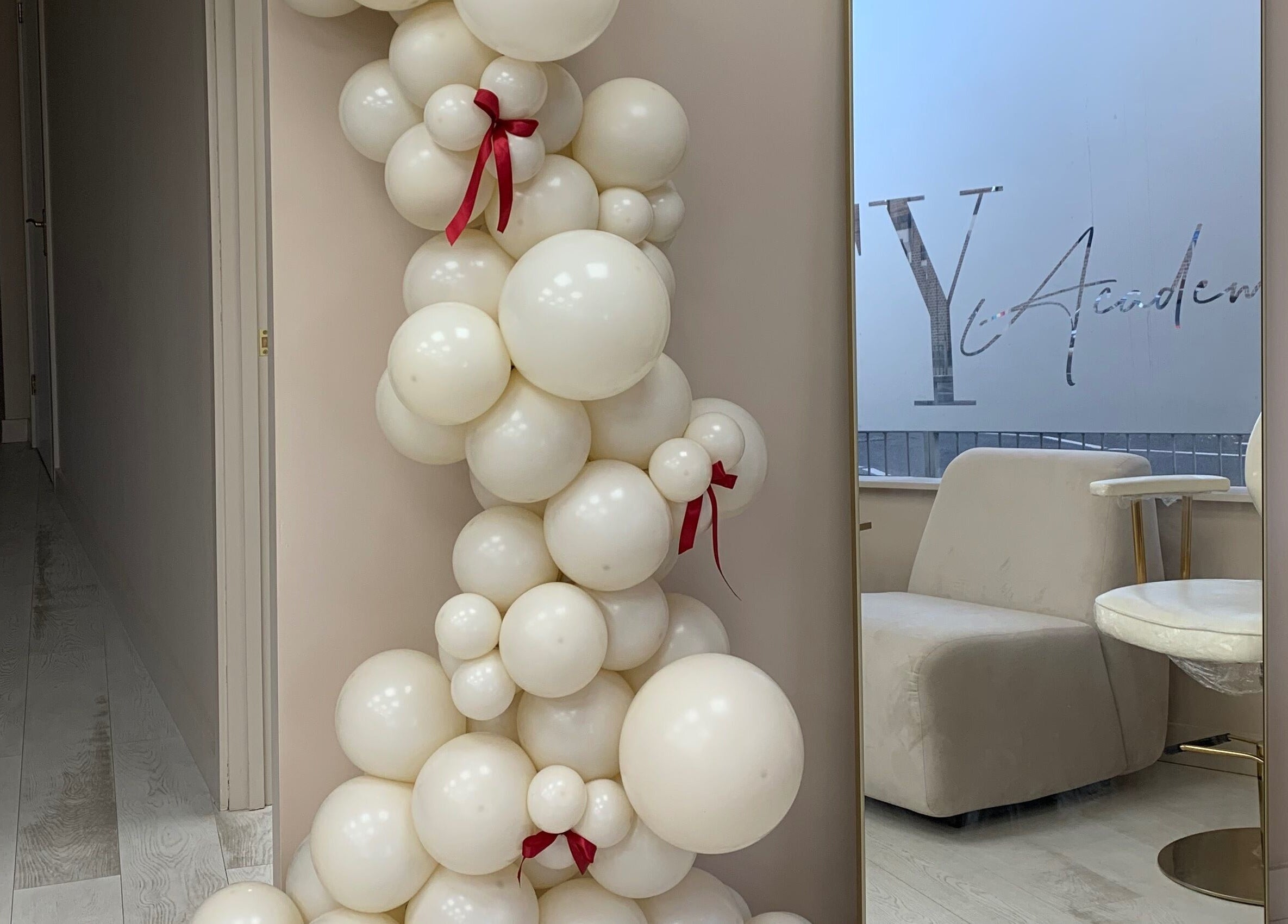 Elegant balloon decor at See You Laser, Havant, England, GB, enhancing the welcoming ambiance.
