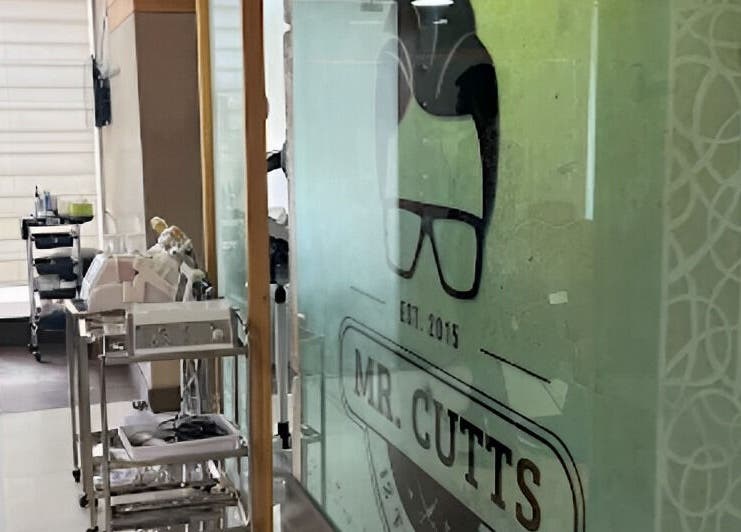 Interior of Mr Cutts in Dhaka, Dhaka Division, BD, showcasing modern design and professional styling tools.