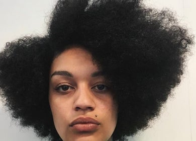 Natural afro hairstyle at Chrissy Hutton Hair, London, England, GB.