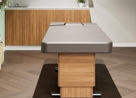 Sala massaggi elegante presso Alchimie SAGL a Mendrisio, Ticino, CH.