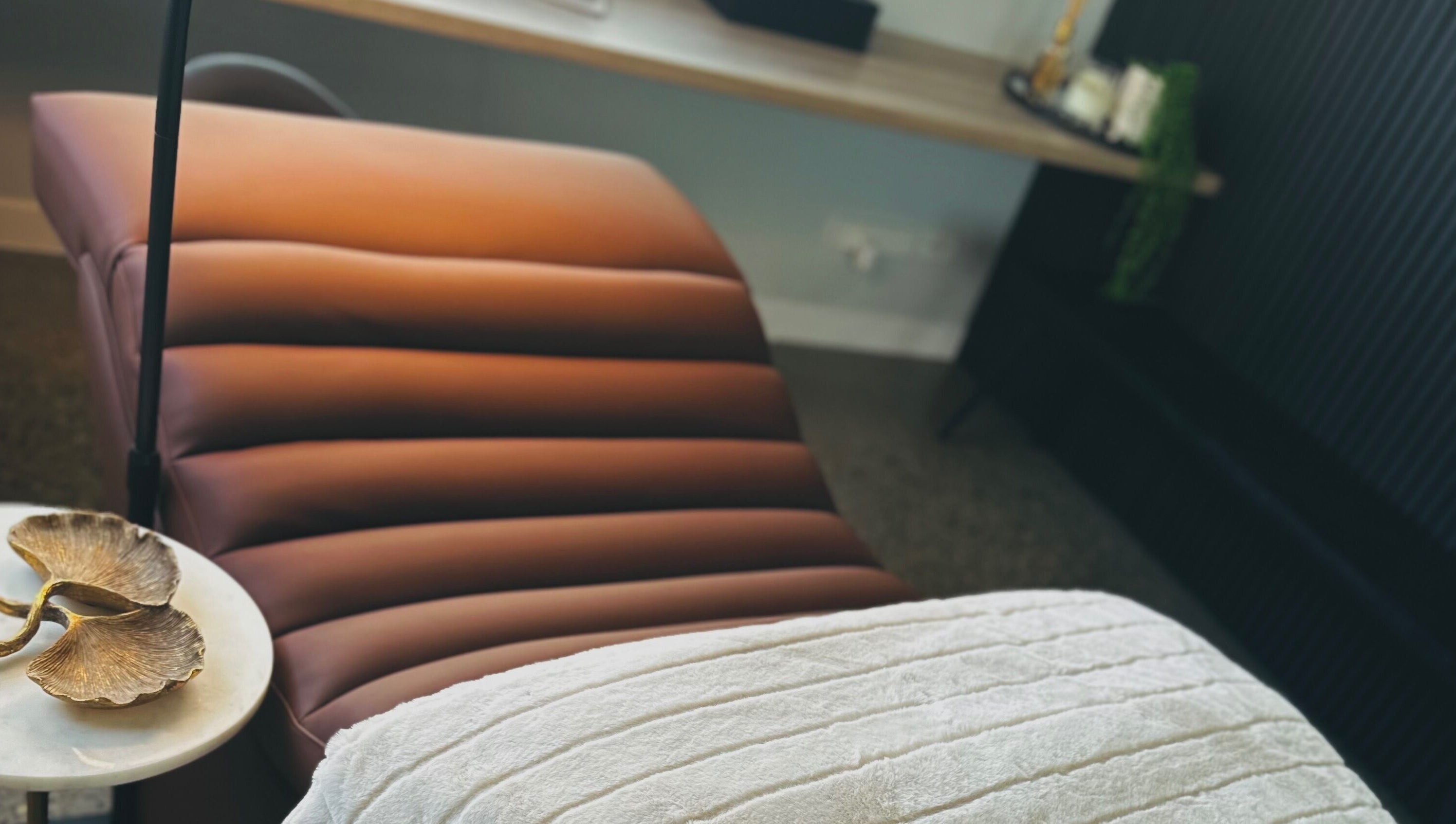 Luxurious treatment bed at Studio 31 Lashes & Brows, Coomera, Queensland, AU.