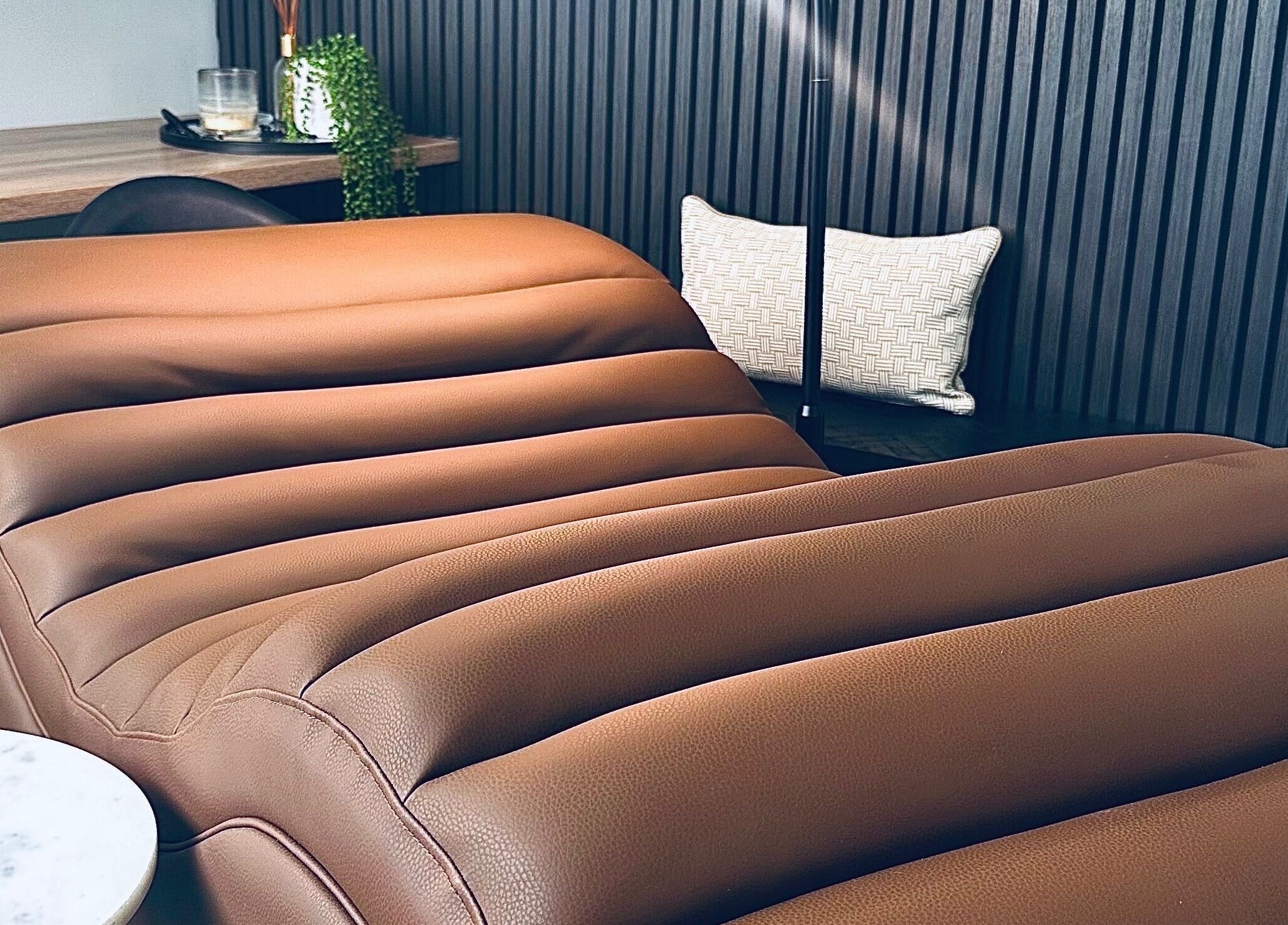 Comfortable treatment lounge at Studio 31 Lashes & Brows in Coomera, Queensland, AU, offering premium services.