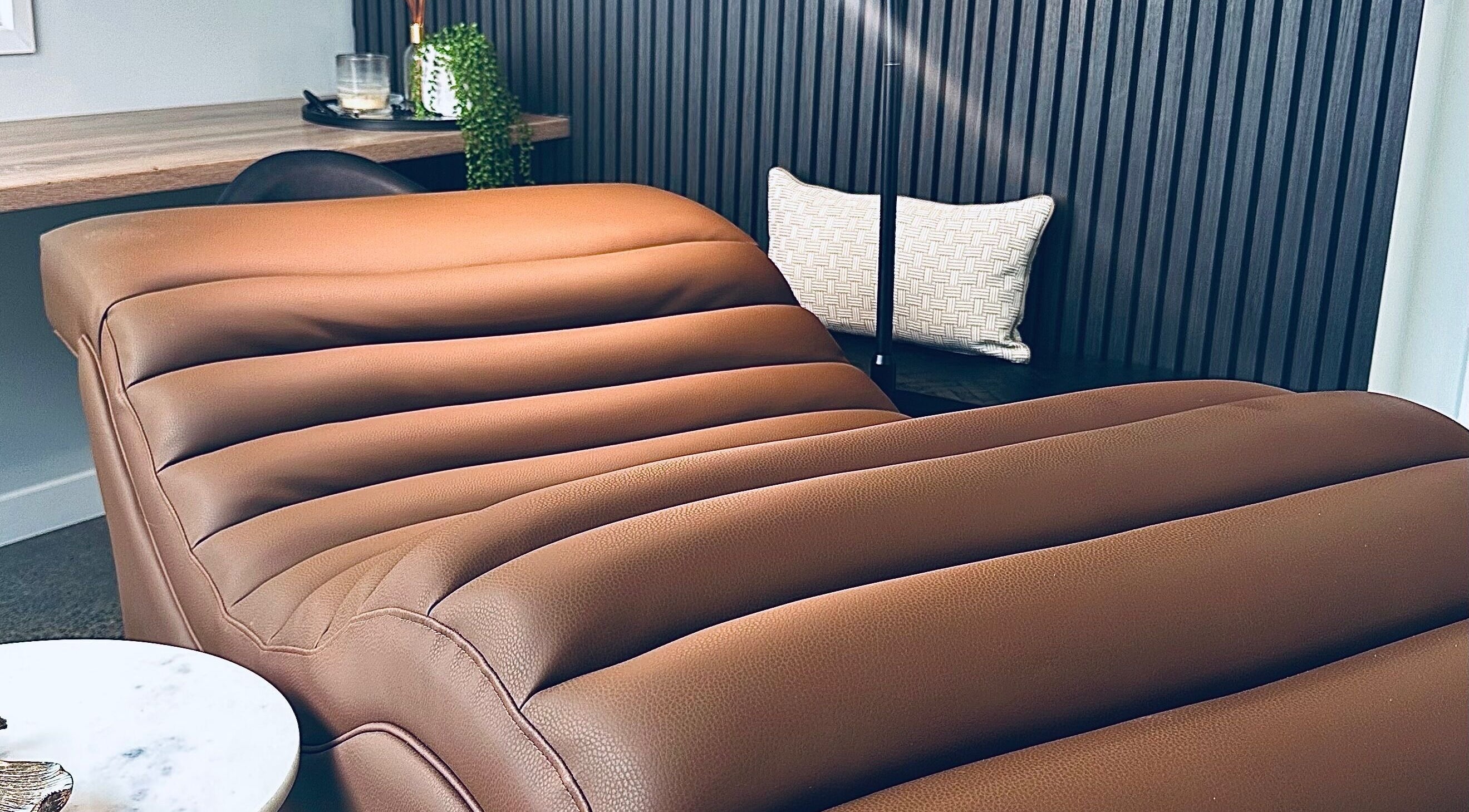 Comfortable treatment lounge at Studio 31 Lashes & Brows in Coomera, Queensland, AU, offering premium services.