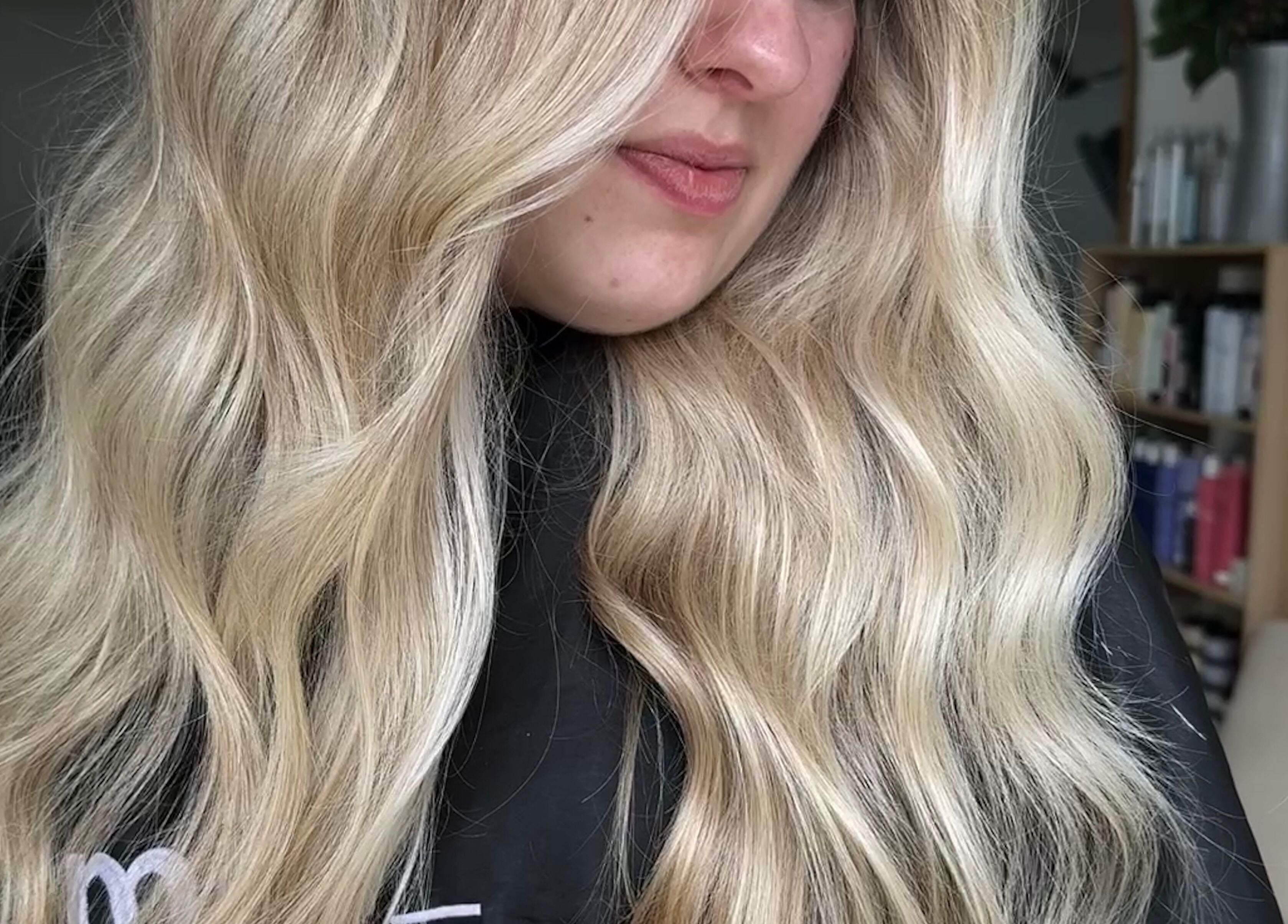 Blonde hair in soft waves at Charli James Hair and Co THE OAKS, The Oaks, New South Wales, AU.