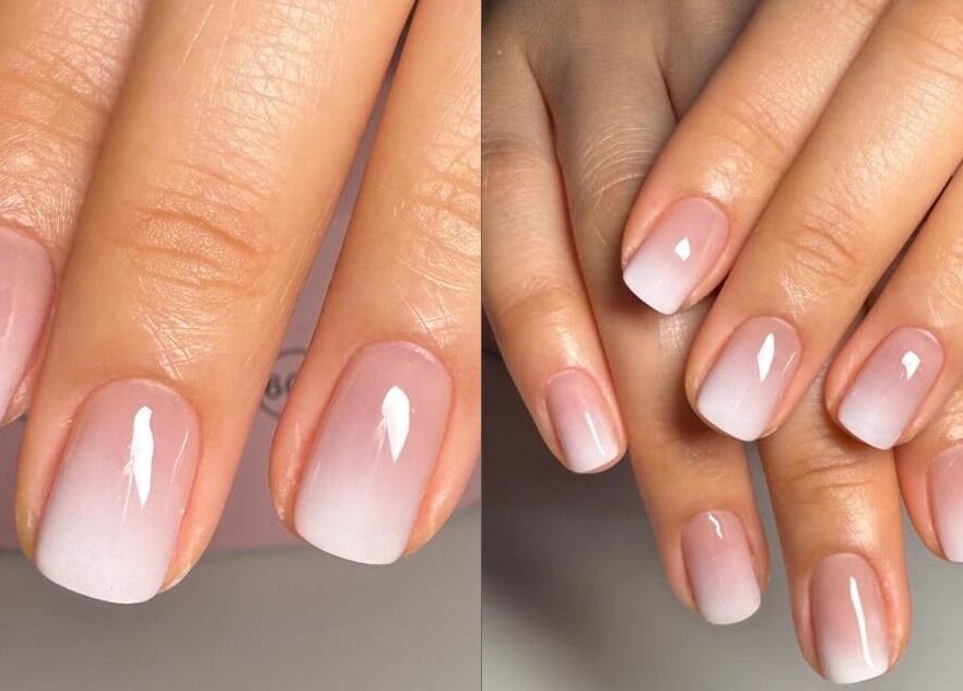Elegant ombre nails at The Luxurious Lash Salon in Sharjah, Sharjah, AE.