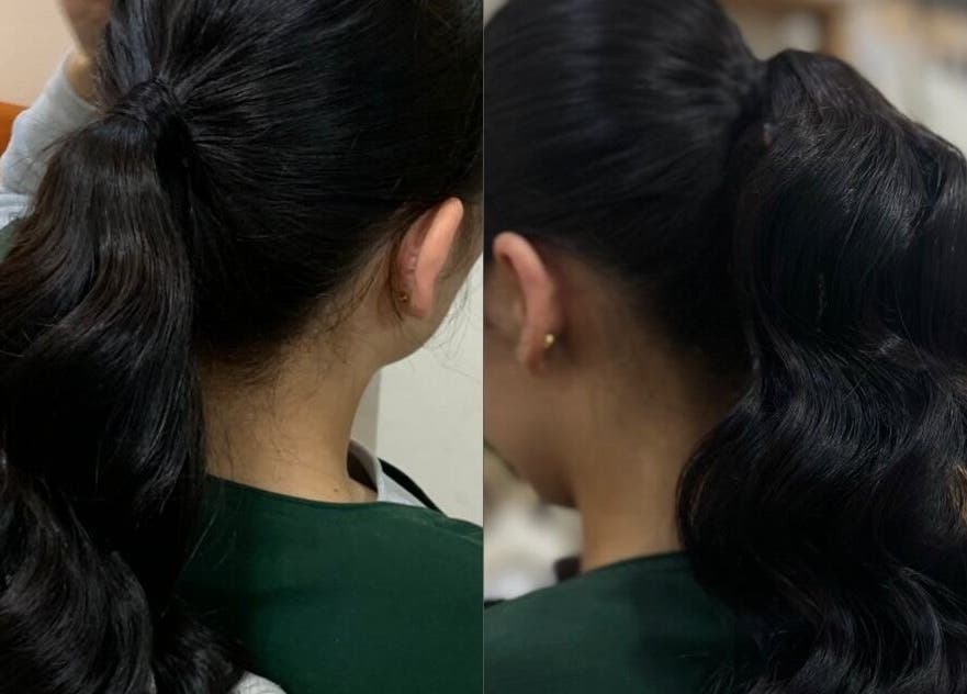 Elegant updo hairstyle at The Luxurious Lash Salon, Sharjah, Sharjah, AE, showcasing professional styling.