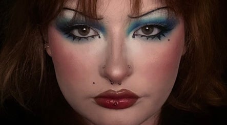 Bold makeup look highlighting eyes and lips, featured at Lanny King, High Melton, England, GB.