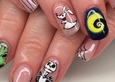 Creative nail art designs at Lanny King, High Melton, England, GB, showcasing intricate details and unique styles.