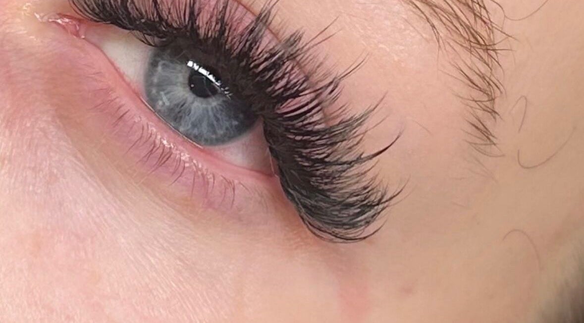 Close-up of lush eyelashes at Enhanced by Leah, Leyland, England, GB, showcasing expert beauty treatment.