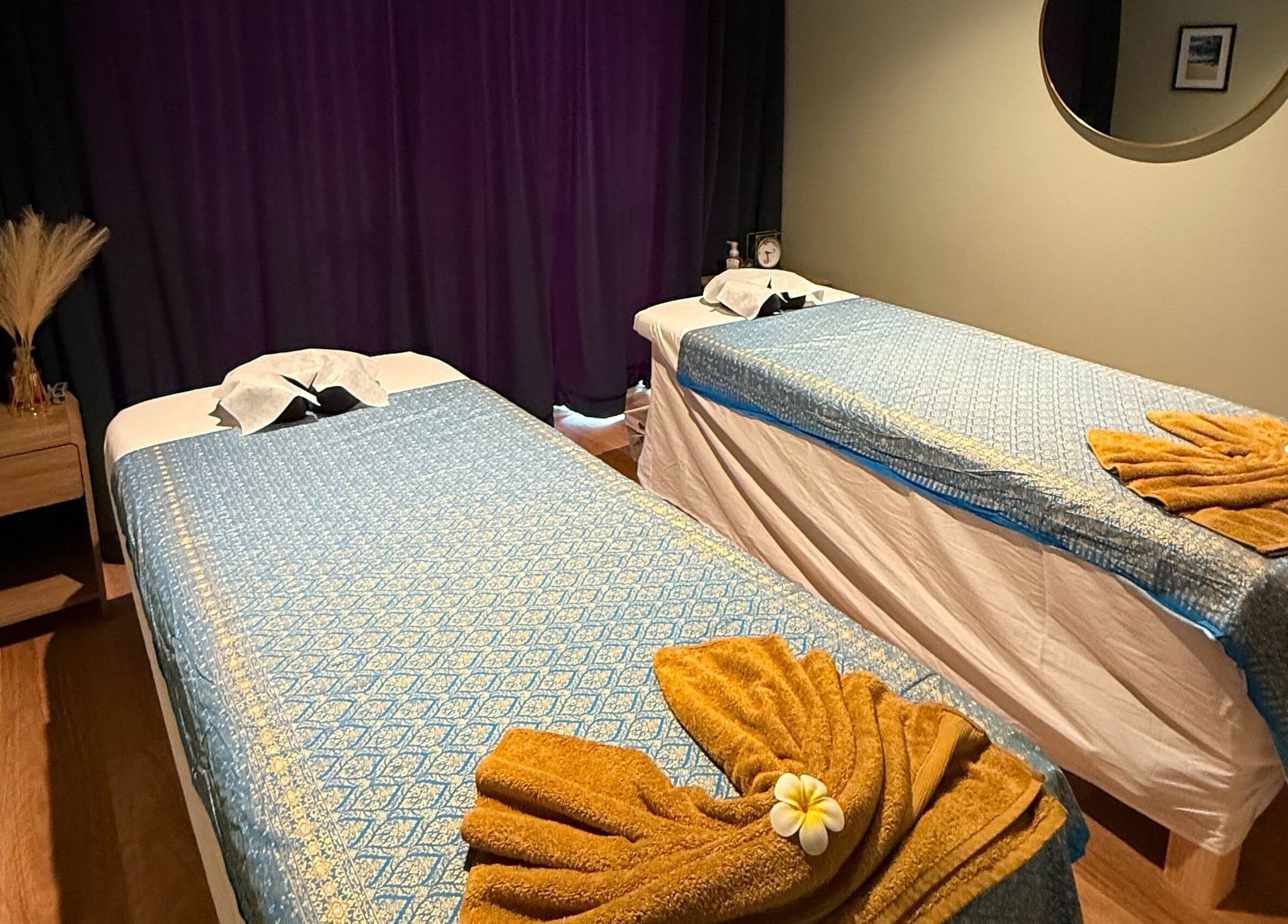 Tranquil massage room at Pure Massage - Greytown, offering relaxation in Greytown, Wellington Region, NZ.