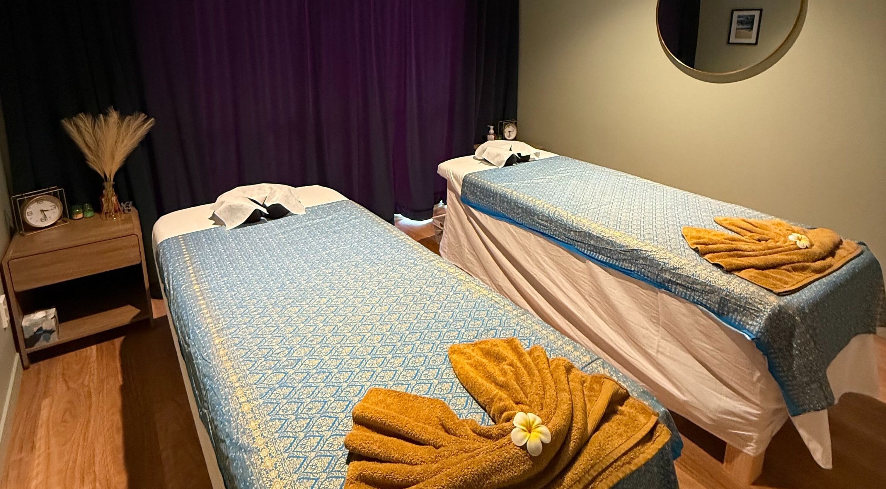 Tranquil massage room at Pure Massage - Greytown, offering relaxation in Greytown, Wellington Region, NZ.