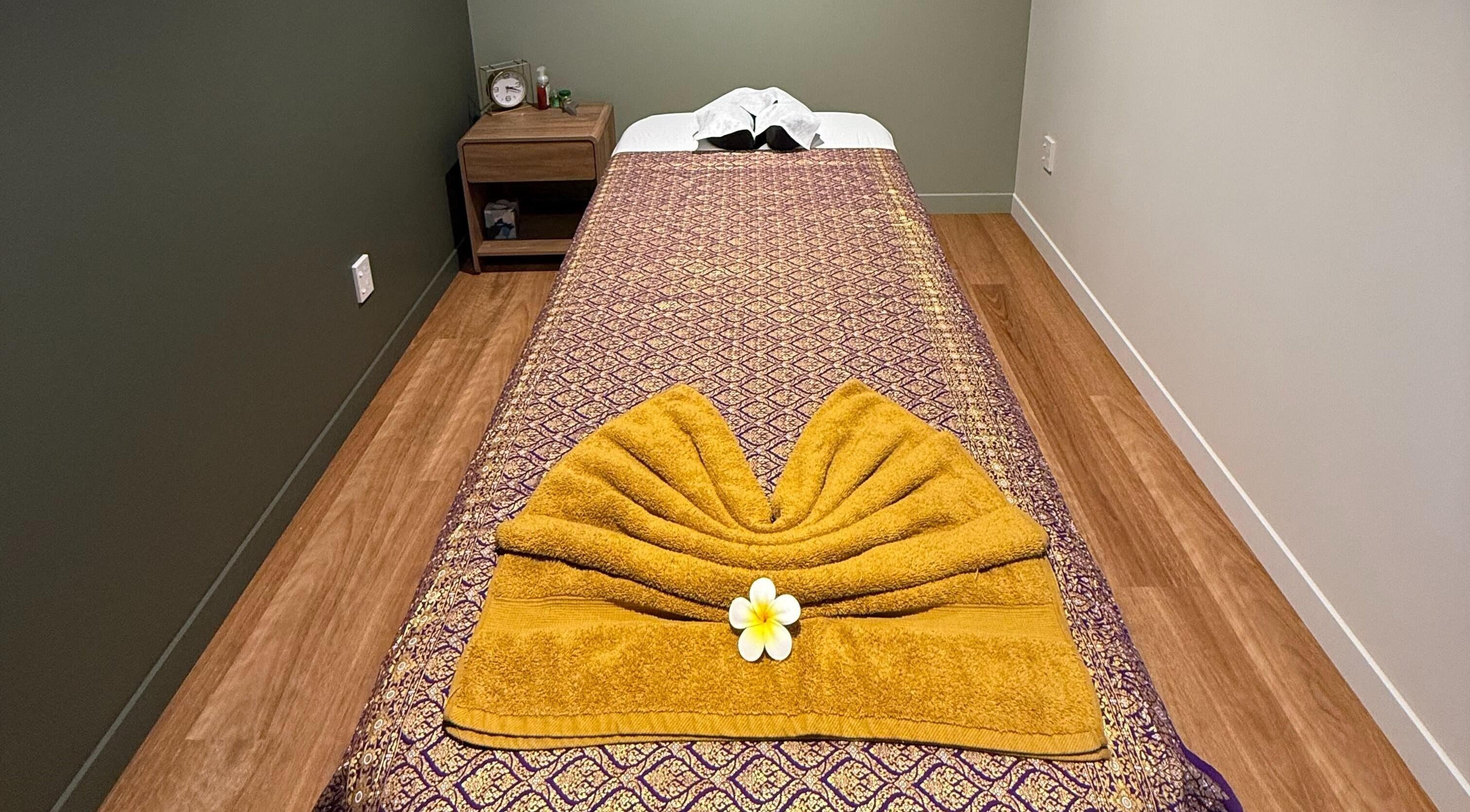 Relaxing massage table setup at Pure Massage - Greytown, Greytown, Wellington Region, NZ.