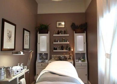 Relaxing treatment room at Brow Expert Beauty, Dublin, County Dublin, IE, featuring elegant decor and calming light.