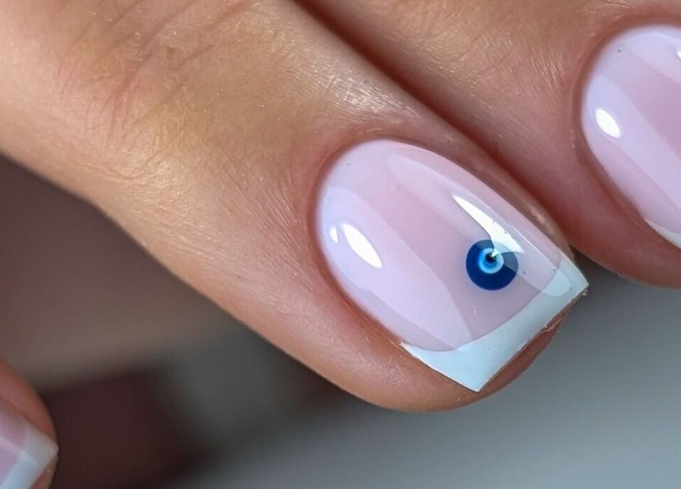 Elegant nail art with a minimalist charm at Pure&Luxe Nails, Northampton, England, GB.