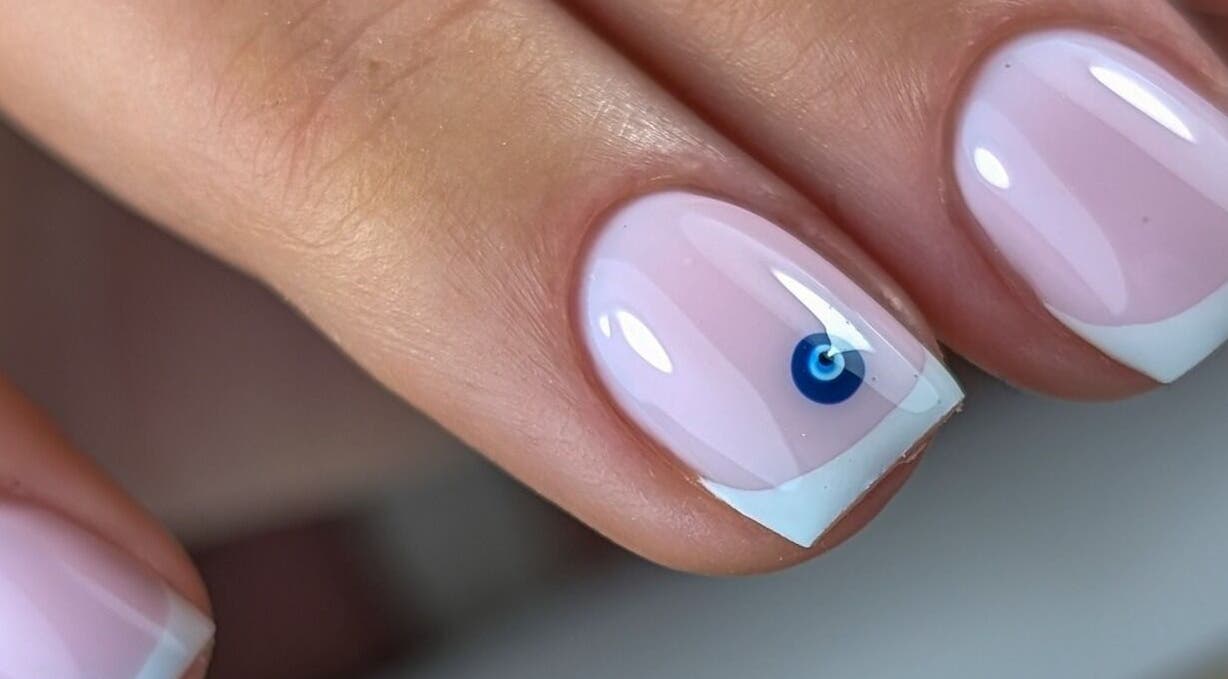 Elegant nail art with a minimalist charm at Pure&Luxe Nails, Northampton, England, GB.