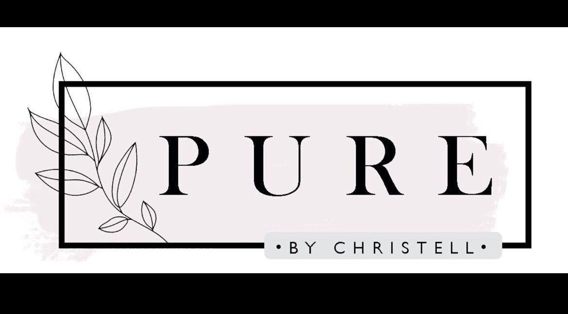 Pure By Christell logo with sleek design in Boksburg, Gauteng, ZA.