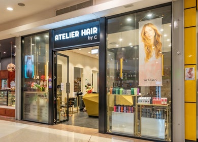 Front view of Atelier Hair by C, a stylish salon in West Ryde, New South Wales, AU, showcasing modern decor.