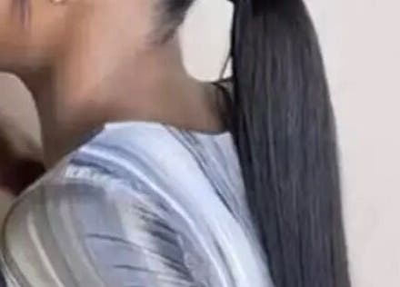 Sleek ponytail hairstyle at Rich Girlz Hair Studio in Houston, Texas, US, exemplifying modern hair fashion.