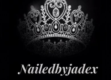 Elegant black and silver crown logo at Nailed by Jadexx, Dublin, County Dublin, IE.