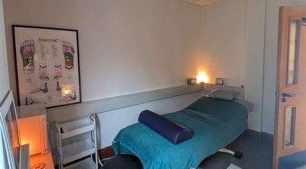 Serene therapy room at Serenity Therapies, Killyhevlin, Northern Ireland, GB.