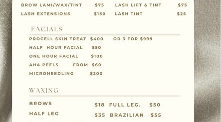 Detailed price list of beauty treatments at Indulge Body and Beauty, Kyabram, Victoria, AU.