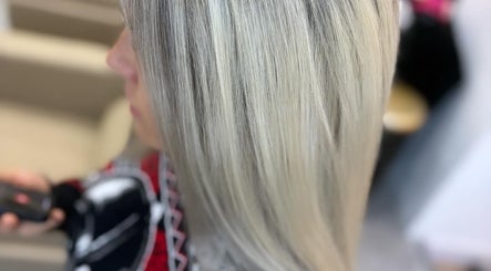 Sleek silver hair transformation at Alice Olivia Hair Designer, Portsmouth, England, GB.