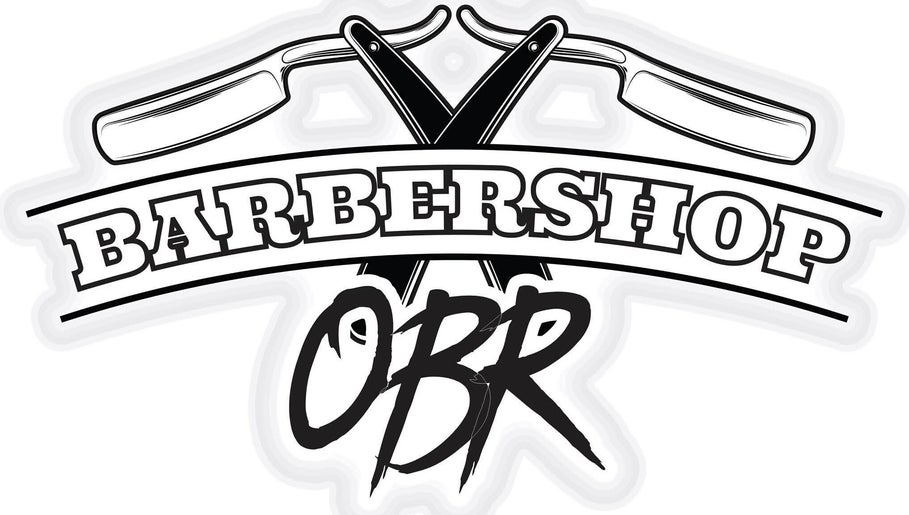 Logo de Barberia OBR en Santiago De Querétaro, Querétaro, MX, con clásica navaja y letras estilizadas.