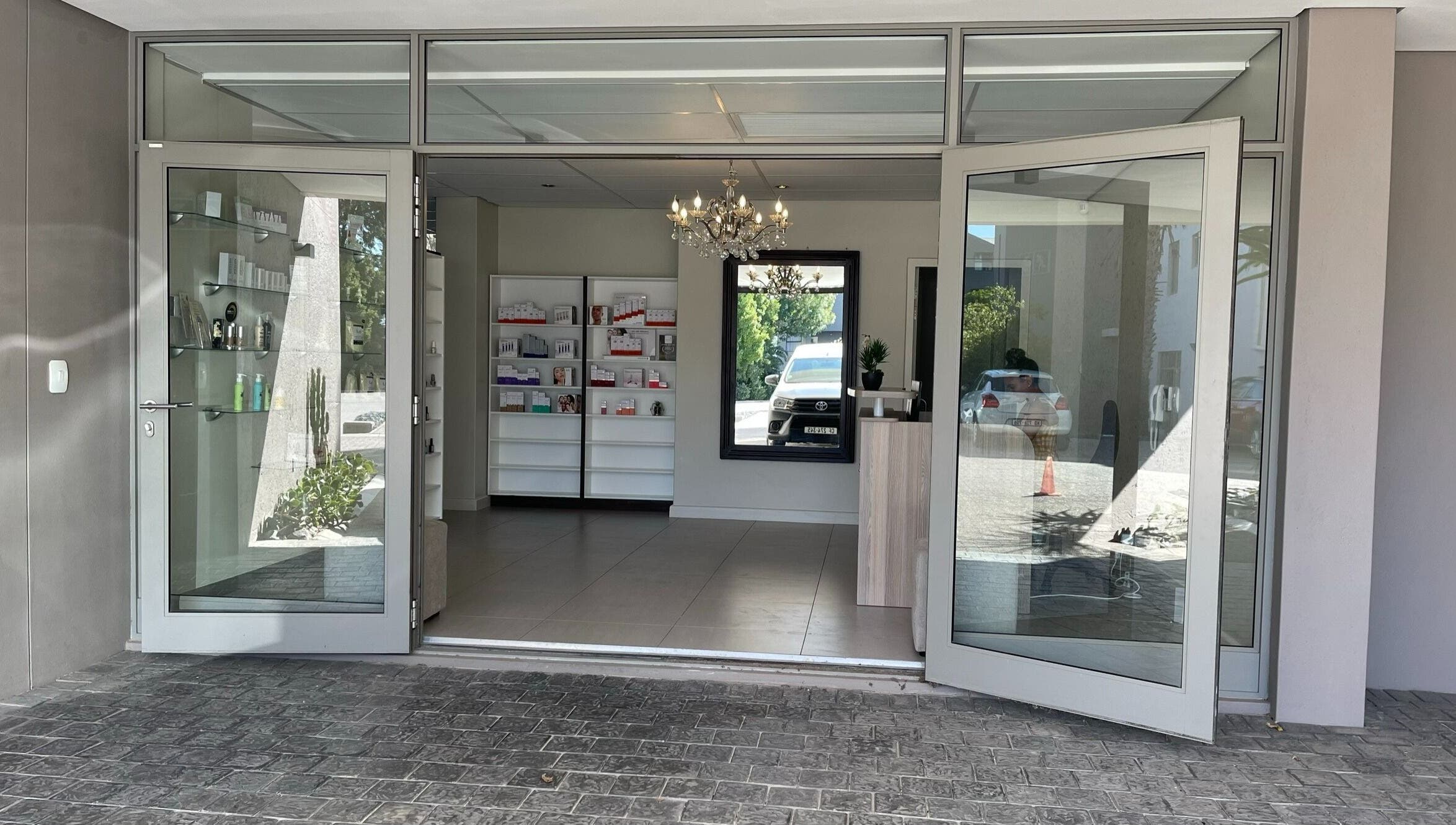Chick Pulse Body and Skincare Durbanville entrance in Cape Town, Western Cape, ZA featuring a sleek modern design.
