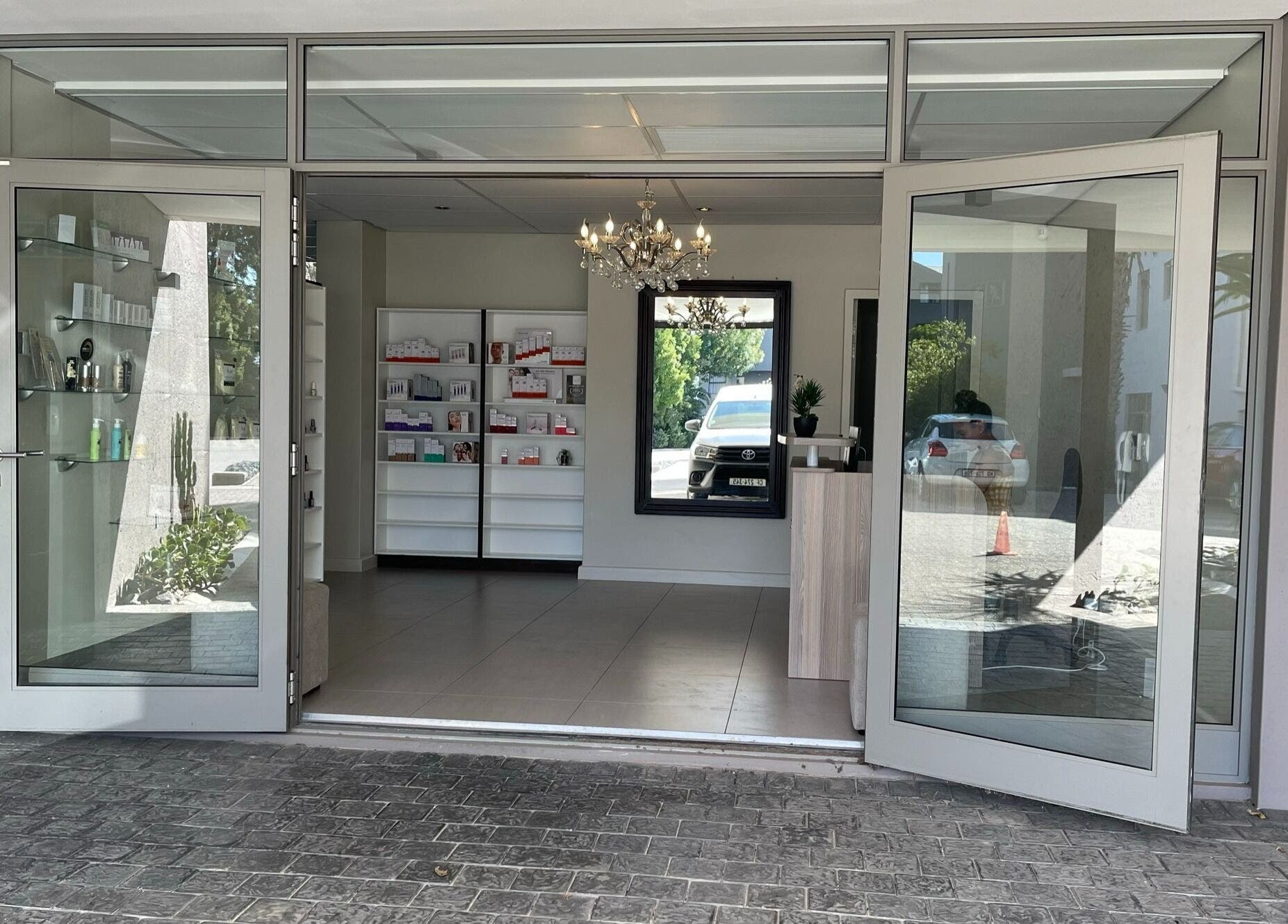 Chick Pulse Body and Skincare Durbanville entrance in Cape Town, Western Cape, ZA featuring a sleek modern design.