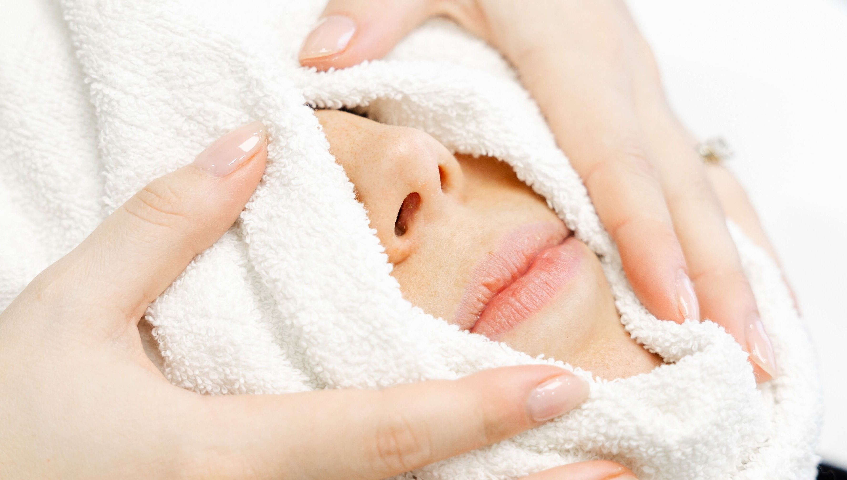 A soothing facial treatment at The Babe Cave in Hanover, Ontario, CA, highlighting relaxation and wellness.