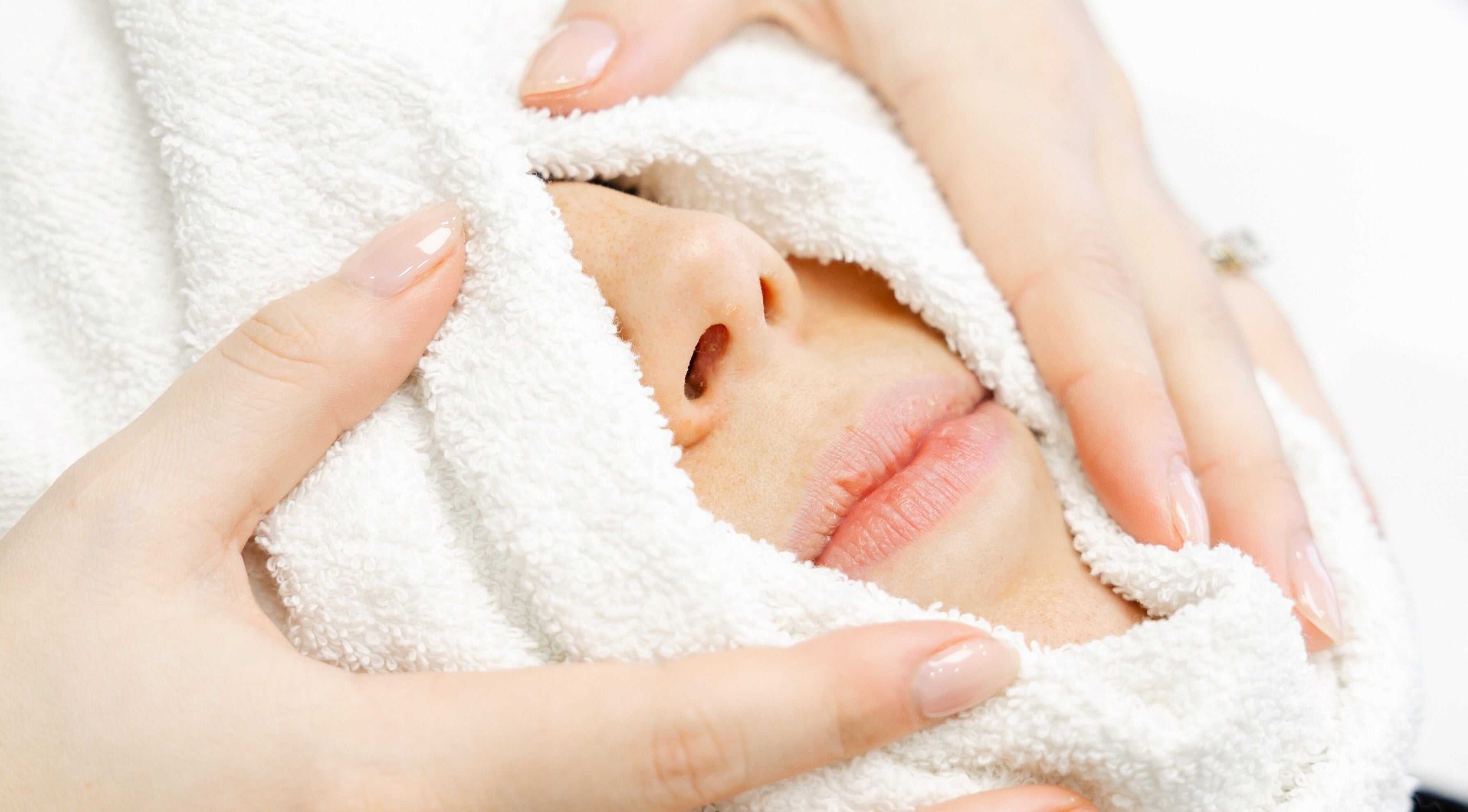 A soothing facial treatment at The Babe Cave in Hanover, Ontario, CA, highlighting relaxation and wellness.