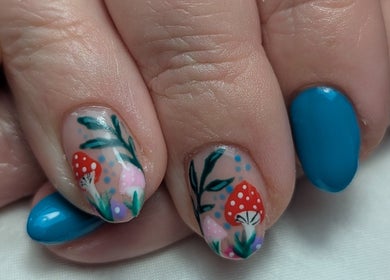Whimsical nail art at DC Beauty, Samantha Louise Beauty Studio, Coleraine, Northern Ireland, GB.