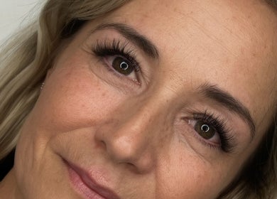 Close-up of elegant lashes at Glamour Goddess Lashes, Bonogin, Queensland, AU.