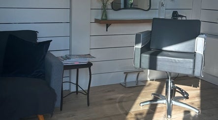 Stylish interior at Sarah Freeman Hair-Grey Blending Specialist in Polegate, England, GB.