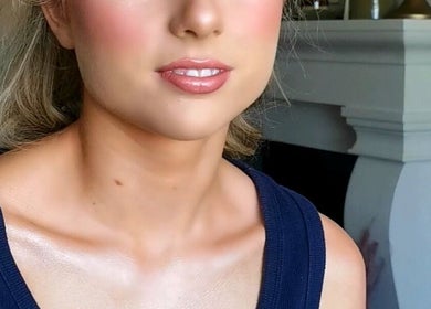 Close-up of a woman with natural makeup at Galway beauty venue, County Galway, County Galway, IE.
