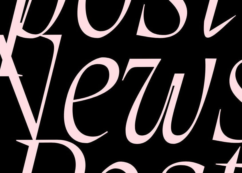 Texte stylisé rose sur fond noir chez Hermes Beauty à Sainte Rose, Guadeloupe, GP.