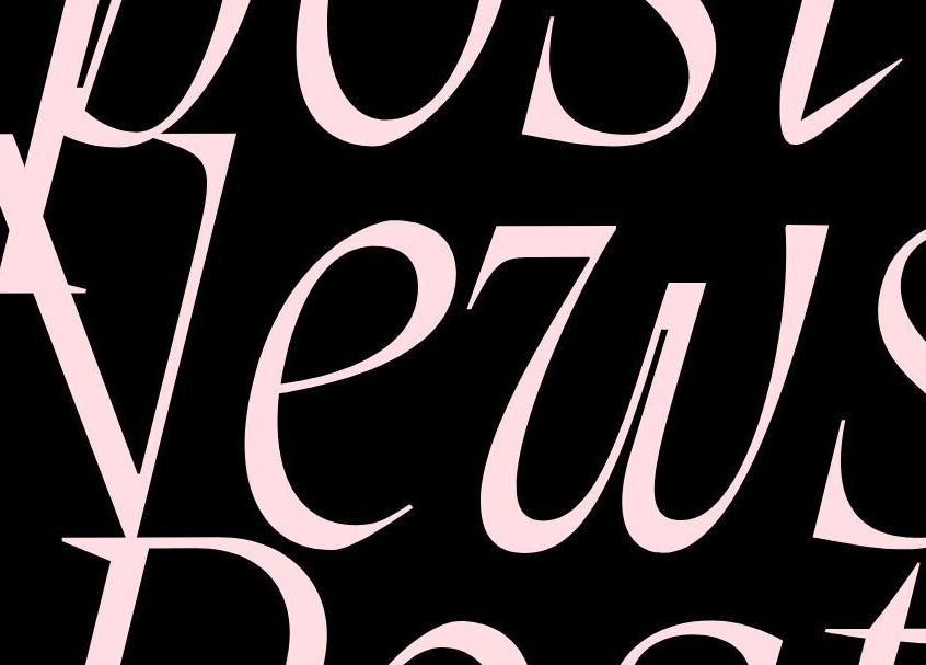 Texte stylisé rose sur fond noir chez Hermes Beauty à Sainte Rose, Guadeloupe, GP.