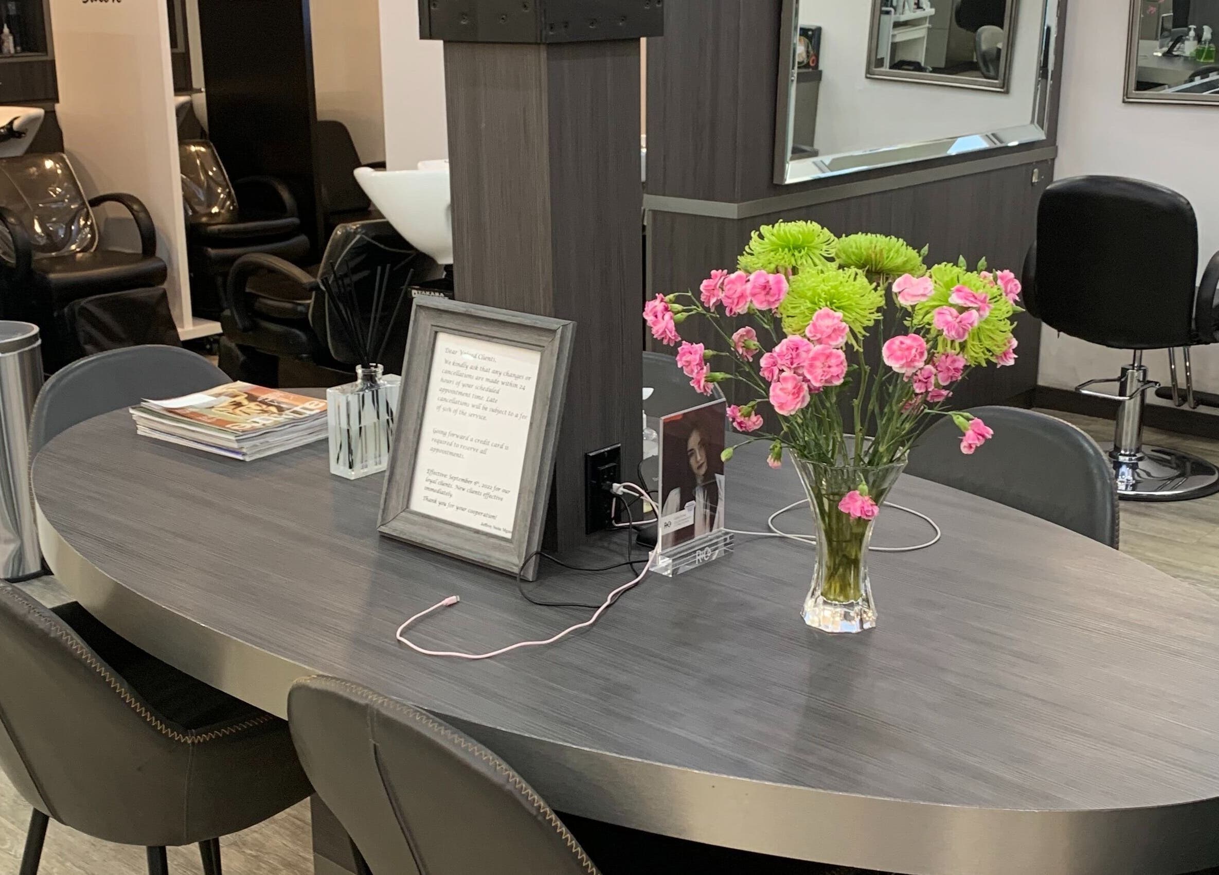 Jeffrey Stein Salon in New York, New York, US, featuring elegant styling chairs and a welcoming ambiance.