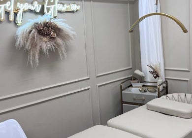 Cozy treatment room at Beauty by Harriet - Glow Hair Salon, Crownhill, England, GB with elegant decor.