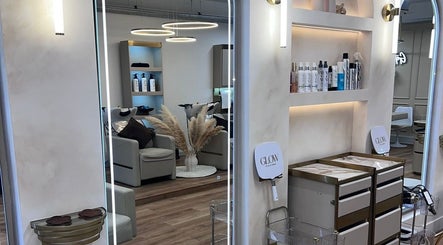 Chic and modern interior of Beauty by Harriet - Glow Hair Salon in Crownhill, England, GB.