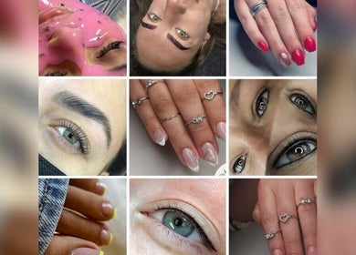 Collage of beauty treatments at Ladies First Beauty Clinic, Pretoria, Gauteng, ZA.