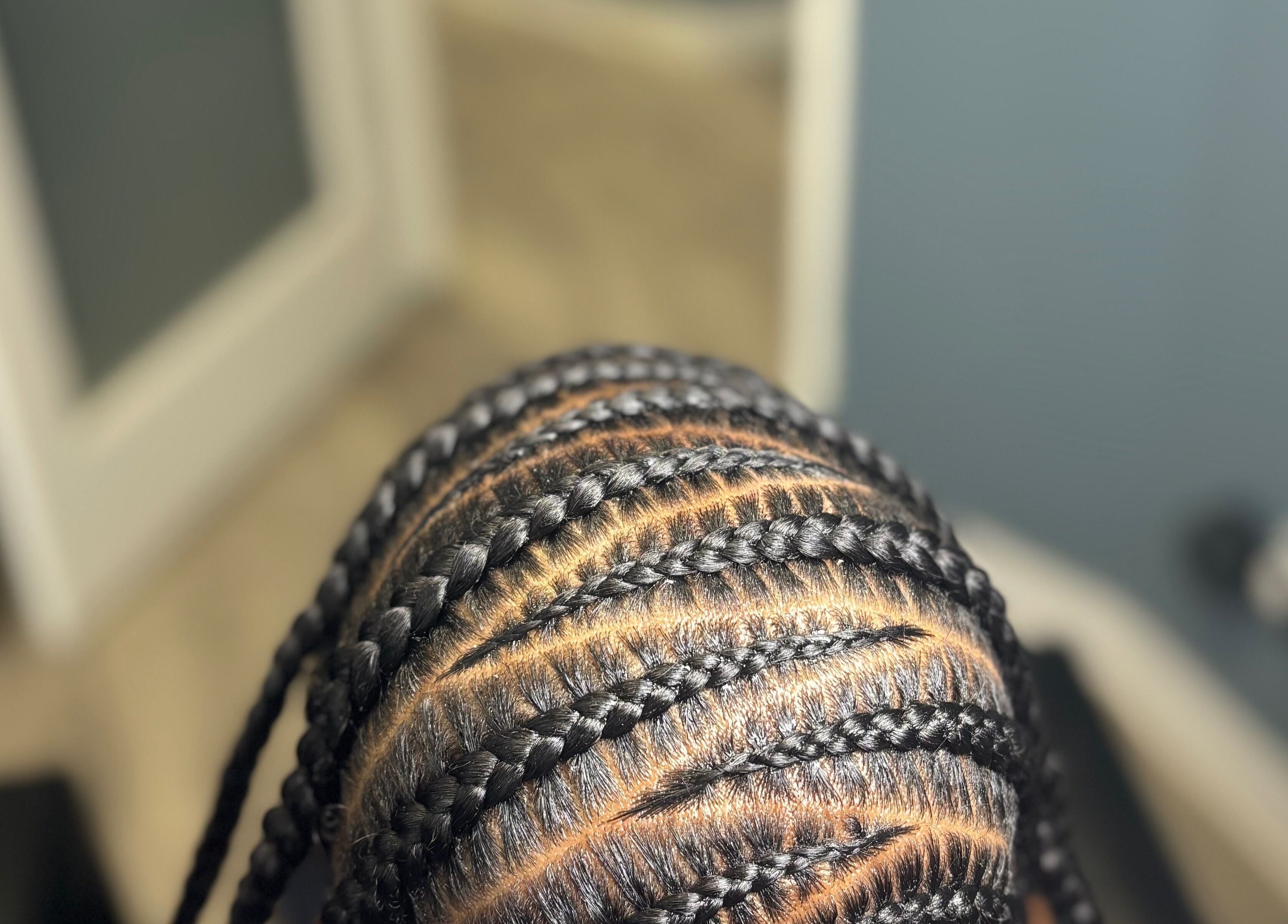 Intricate braided hairstyle at Michelle Todriana, Hammond, Illinois. Exceptional styling service displayed.