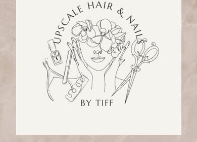 Logo for Upscale Hair & Nails by Tiff, symbolizing beauty services at Alamogordo Grooming Co., Alamogordo, New Mexico, US.