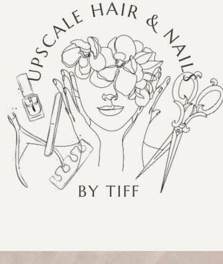 Logo for Upscale Hair & Nails by Tiff, symbolizing beauty services at Alamogordo Grooming Co., Alamogordo, New Mexico, US.
