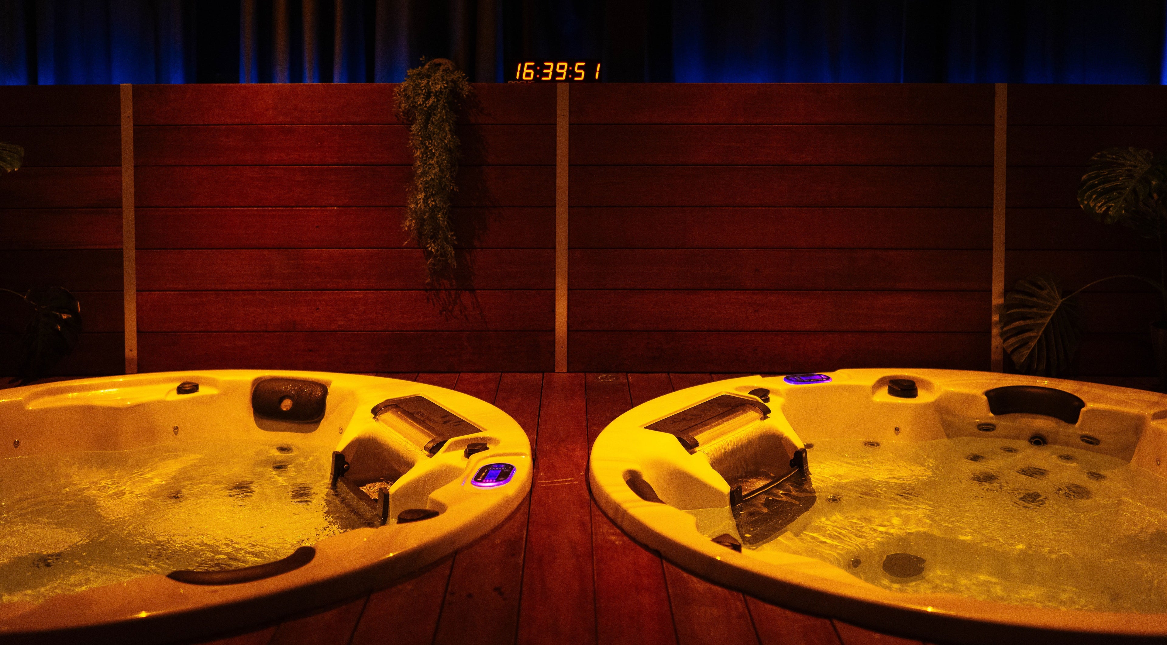 Luxurious hot tubs at Recovery Culture in Mount Isa City, Queensland, AU offer a tranquil relaxation experience.